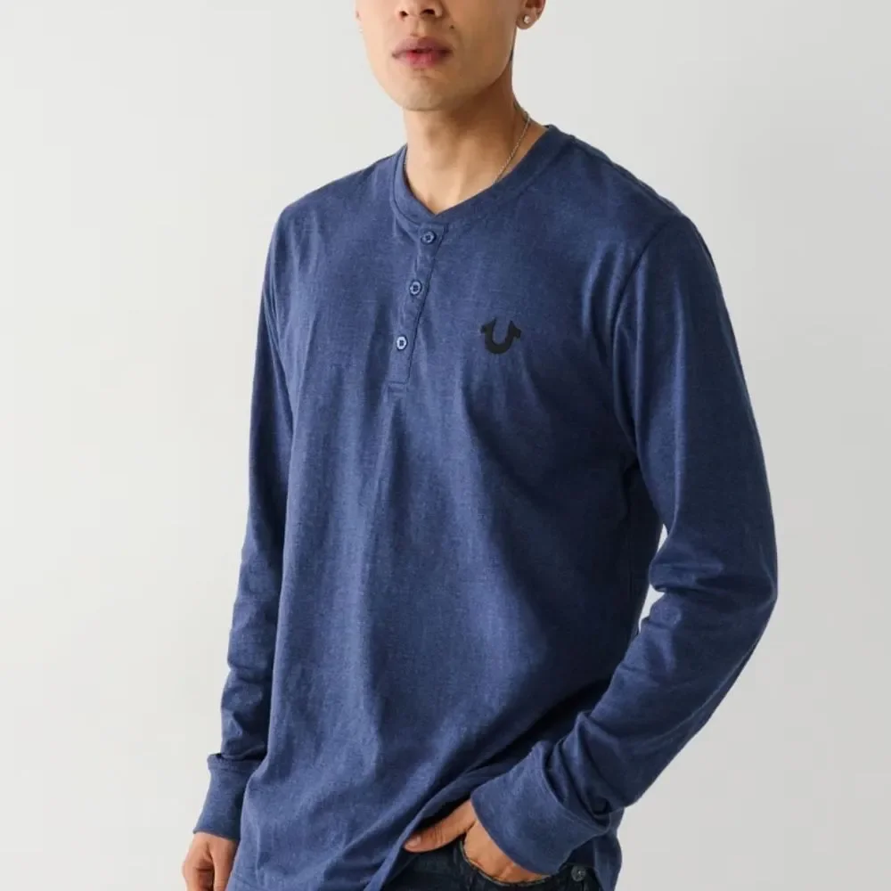 True‎ Religion Horseshoe Logo Henley